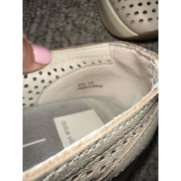 Womens Dolce Vita Jhenee‎ Shoe Sneaker Sand Platform  Loafer Perforated Sz 7.5 - Picture 7 of 8